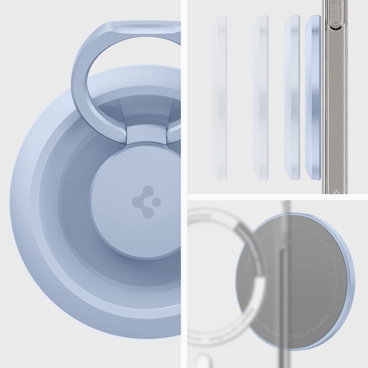 Spigen O-Mag Ring (Magfit) Magnetic Phone Holder Grip Designed For Magsafe Compatible With Iphone 16, 15, 14, 13, 12 And Pro/Pro