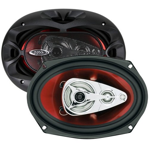 Boss Audio Systems Ch6940 Car Speakers   500 Watts Of Power Per Pair And 250 Watts Each, 6 X 9 Inch , Full Range, 4 Way, Sold In