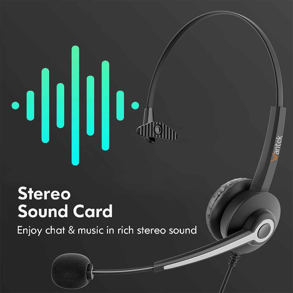 Usb A/Usb C/3.5Mm Jack 3 In 1 Pc Headset, Wired & Noise With Noise Cancelling Microphone For Laptop   Type C Computer Headphones