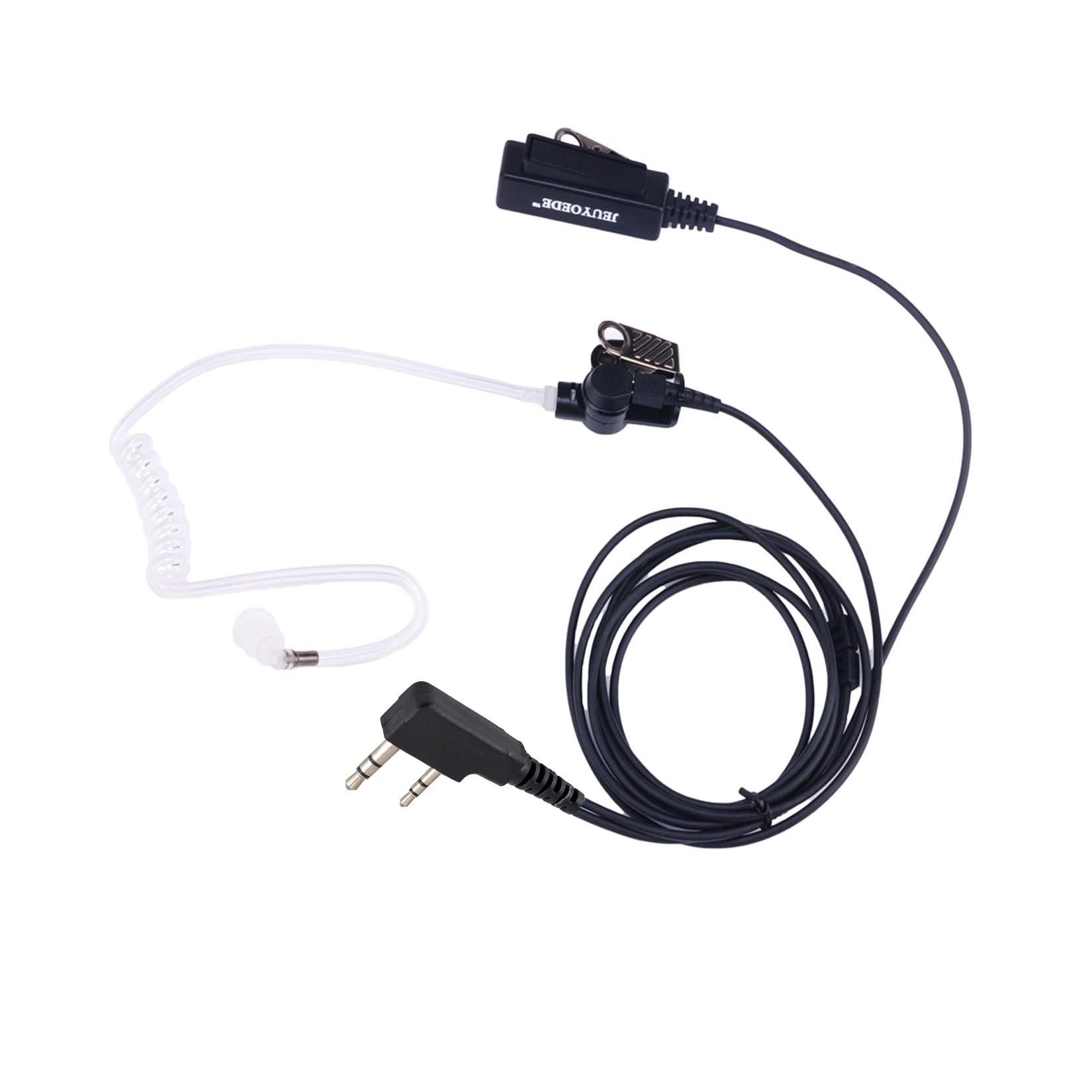 Jeuyoede Surveillance Acoustic Tube Earpiece Headset With Mic Compatible For Kenwood Tk 3140 Tk 3400 Tk 3402U16P Uv 5R Uv 82 Wal