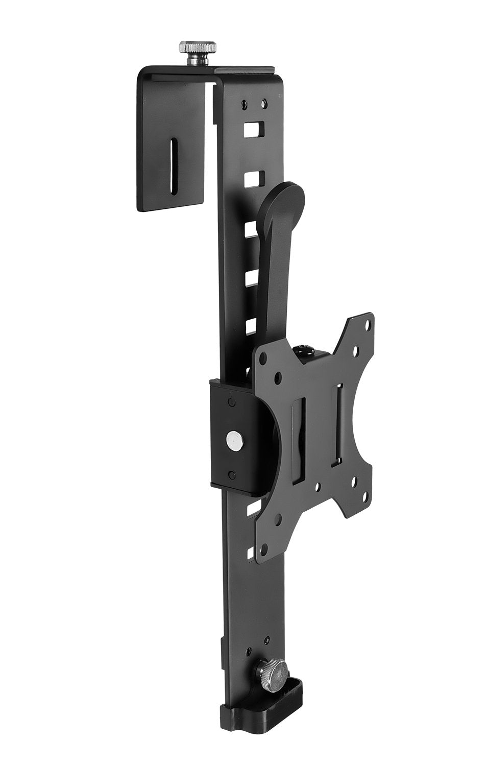 Mount It! Cubicle Monitor Mount Hanger Attachment, Hanging Height Adjustable VESA Bracket for a 17' to 32' Screen, Adjustable Hook Supports up to 17.6 lbs, Black (MI 785)