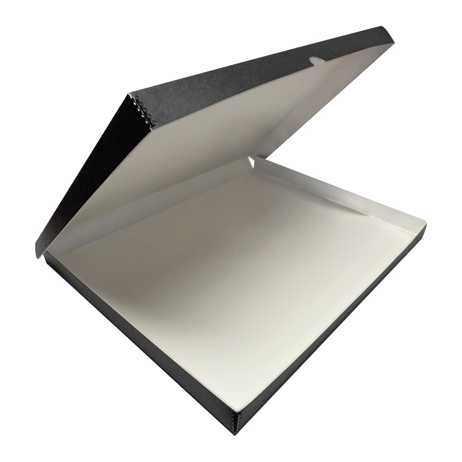 Lineco Folio Storage Box, Clamshell Design With Metal Edge. 18.5X24.5X1.75, Archival Boxboard, Organize And Preserve Photos, Prints, Cards, Magazines, Documents, Art, Ephemera, Family Records, Black