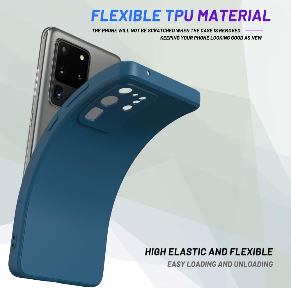 Wogroo For Samsung Galaxy S20 Ultra Case Dark Blue, Scratch Resistant With Soft Touch, Slim Thin Phone Cover For Samsung Galaxy