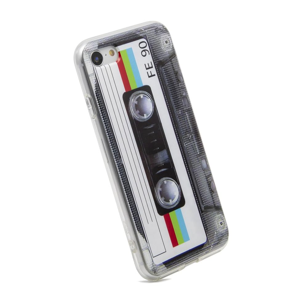 Stinfiztol Retro Tape Cassette 80S Type Soft Back Cover Phone Case Compatible With Iphone 7 Iphone 8 Iphone Se 2020/2022 Multico