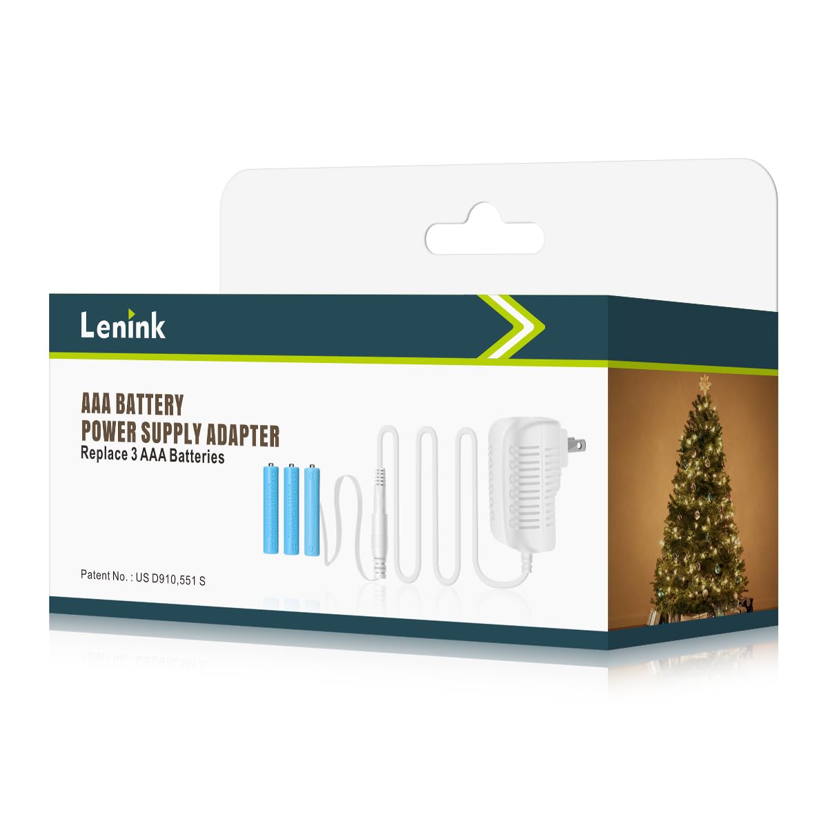 Lenink Ac Power Supply Adapter For Aaa Battery,Replace 3 Aaa Battery,White