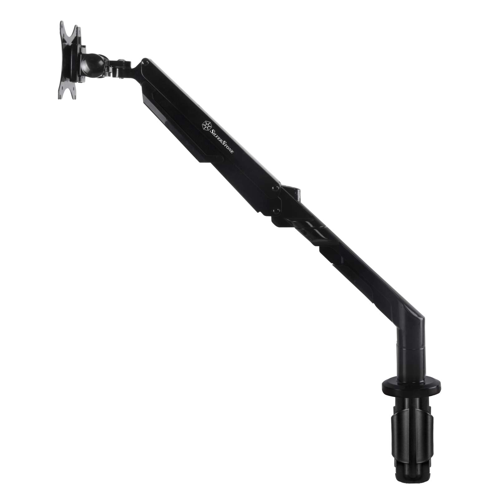 Silverstone Technology Arm12B Vesa Monitor Riser Arm Mount For Monitors Up To 36'' And 12Kg (Acer And Asus Monitor Compatible) (