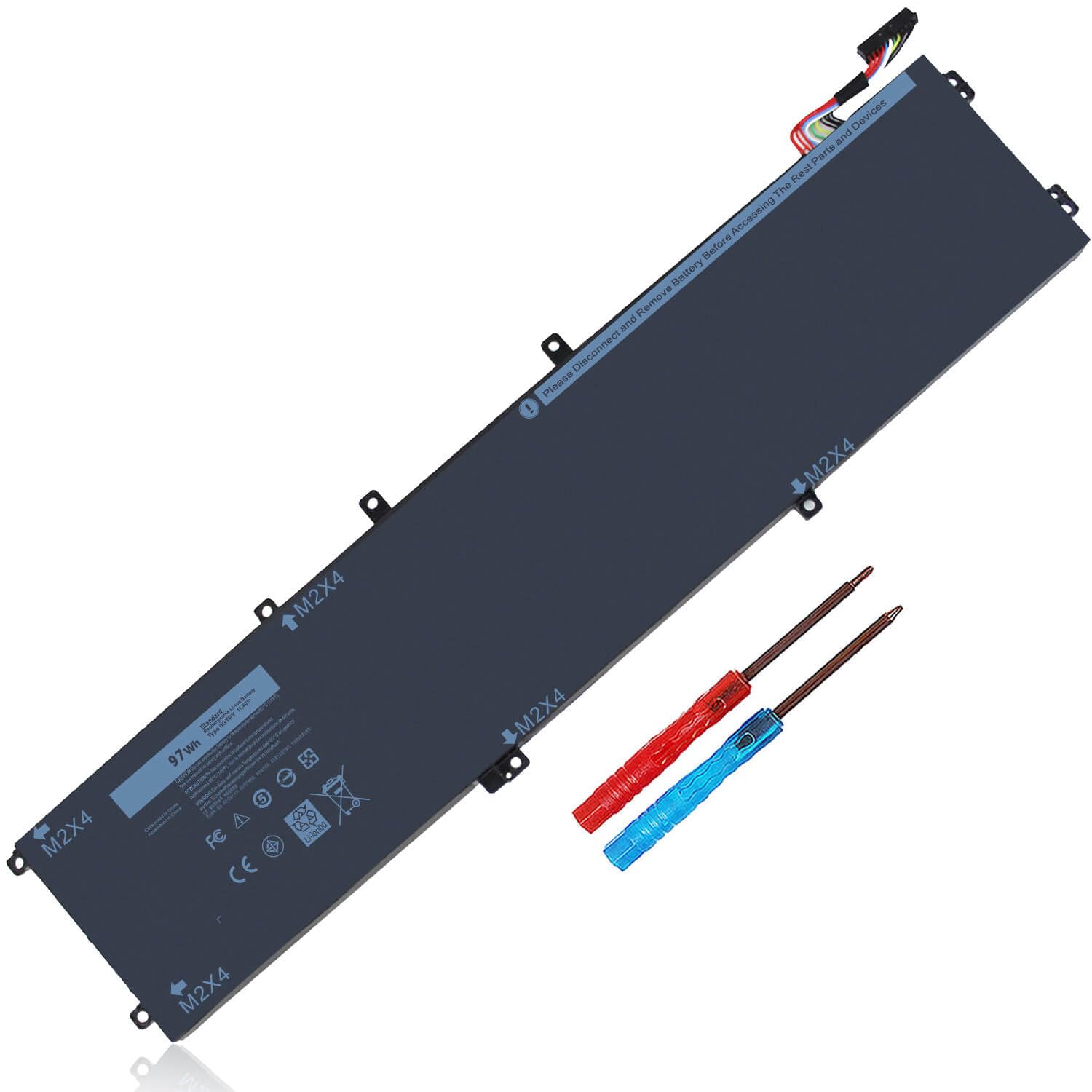 Zayaupvl 97Wh 6Gtpy Battery For Dell Xps 15 9550 9560 9570 7590 Precision 5510 5520 5530 5540 Vostro 7500 7590,Replacement 4Gvgh