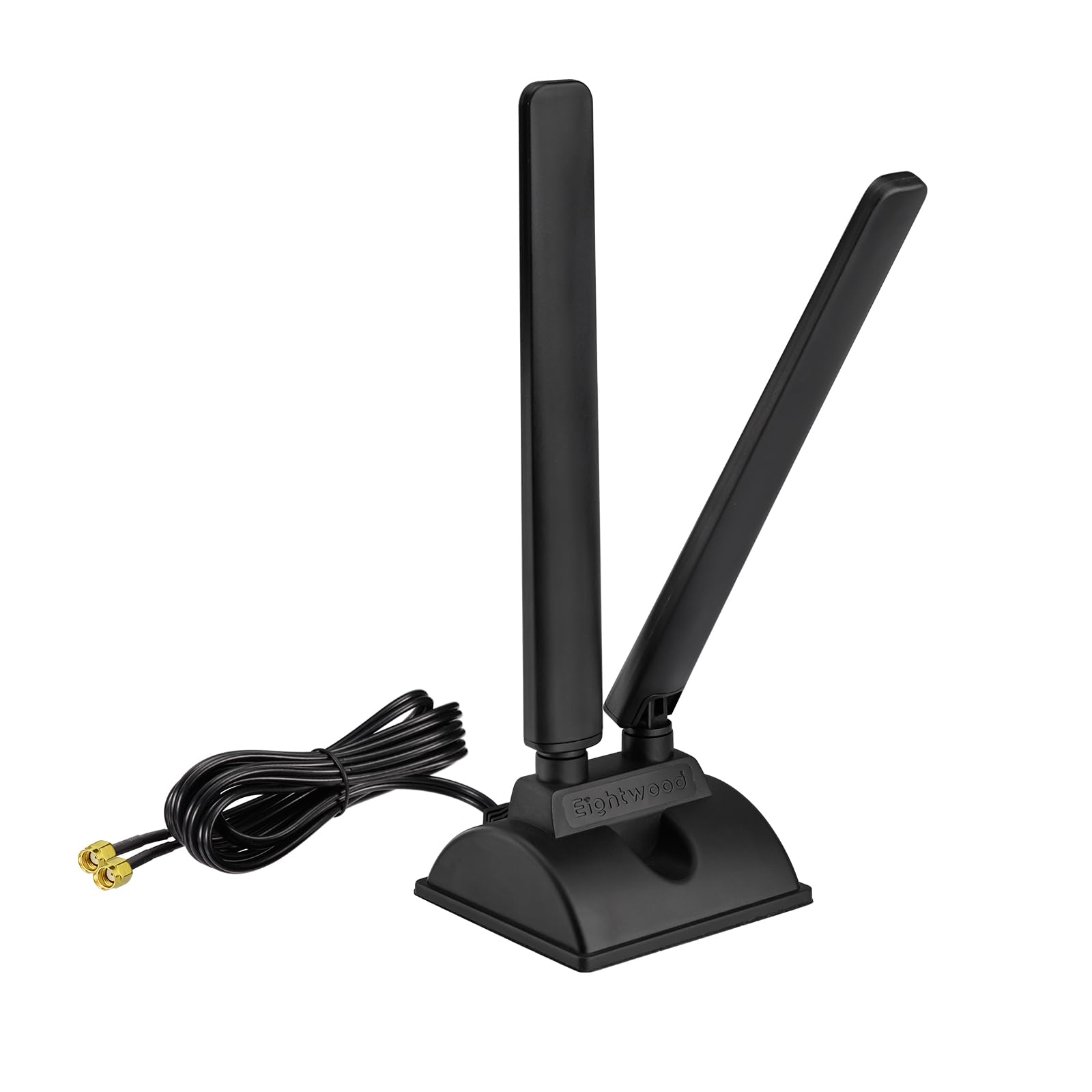Eightwood Wifi 6E Antenna Tri Band 2.4Ghz 5Ghz 6Ghz Rp Sma Wifi Antennae Magnetic Base For Desktop Pc Computer Pci E Wifi 6E Blu