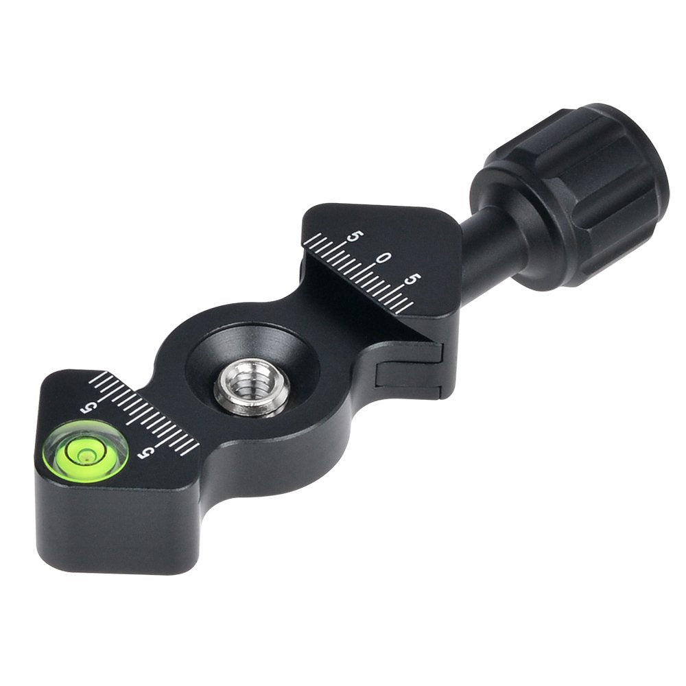 Cavix Fc 25 Mini Fish Bone Style Quick Release Clamp With 3/8' 1/4' Screw Adapter For Tripod Head Compatible With Arca Style Plate