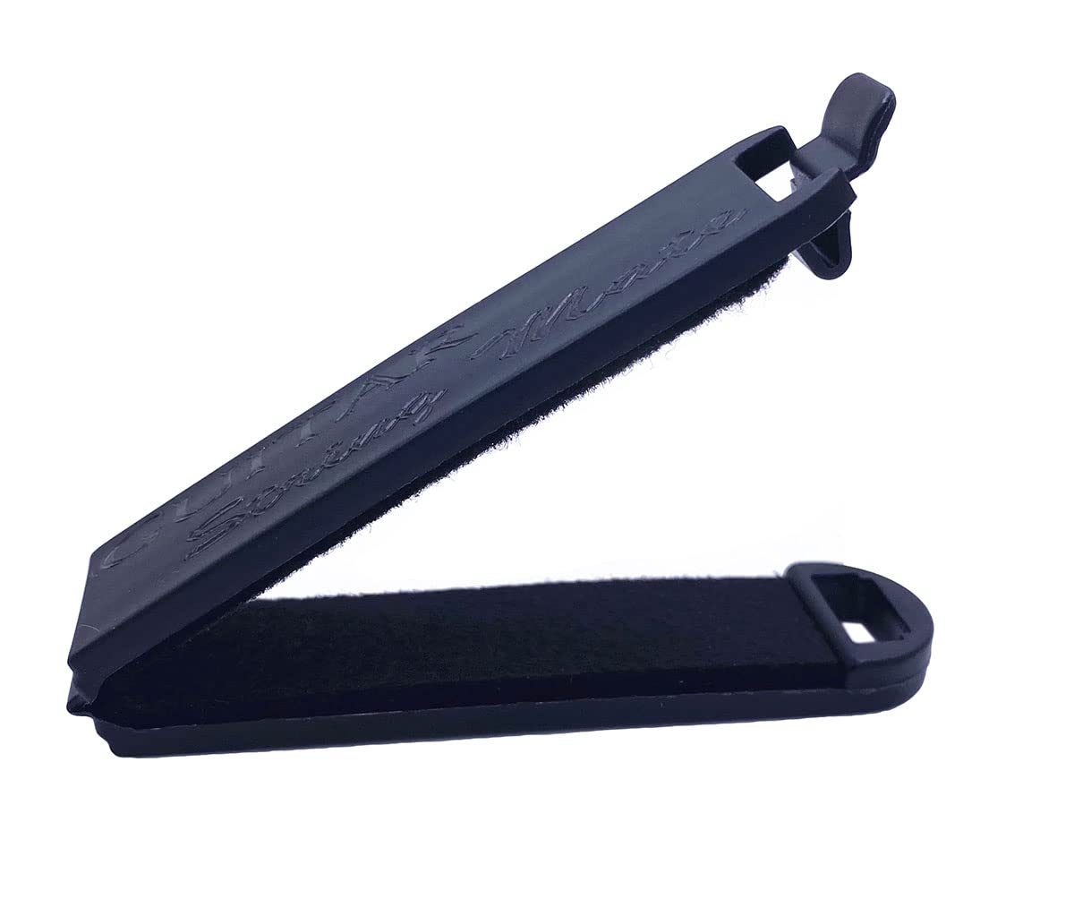 Tuoren 2Pcs Guitar String Mute Noise Damper Acoustic Guitar Muffler Silencer Practice Tool Black   Built In Mute Felt Material