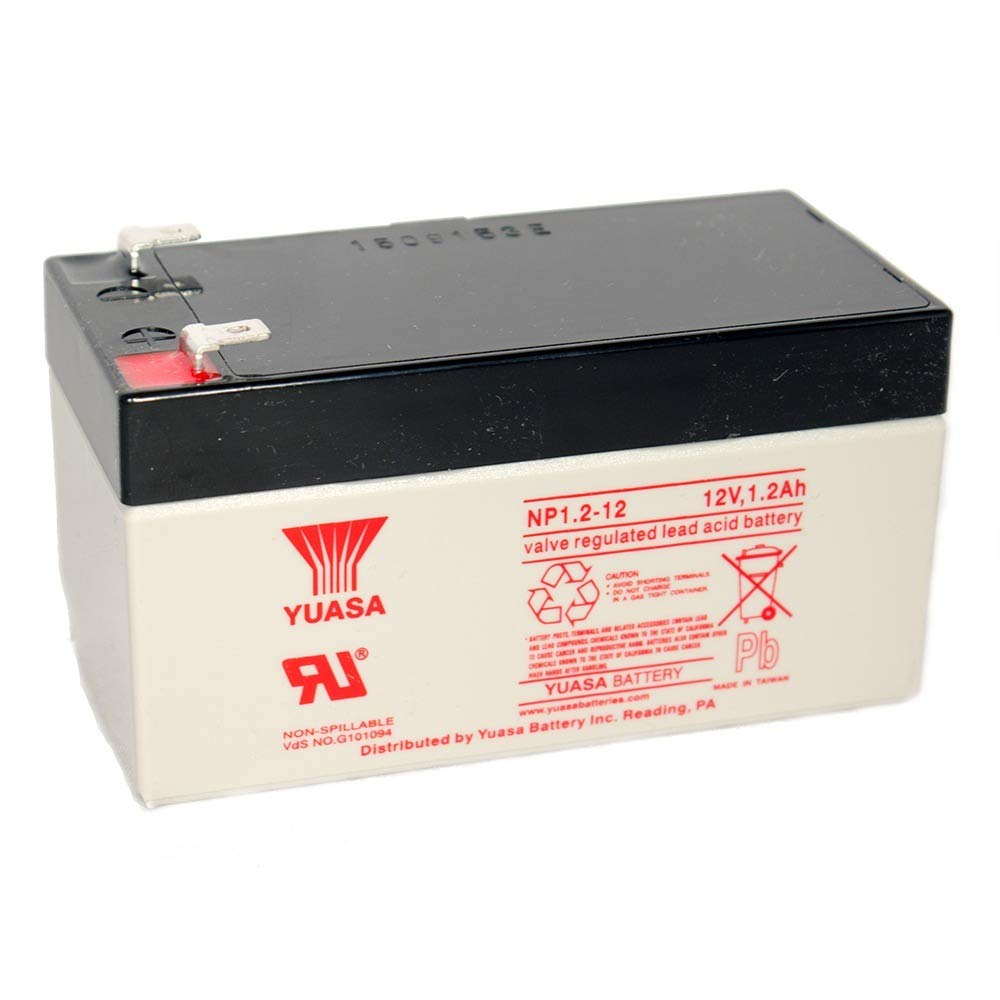 Yuasa Np1.2 12 12V/1.2Ah Sealed Lead Acid Battery With F1 Terminal