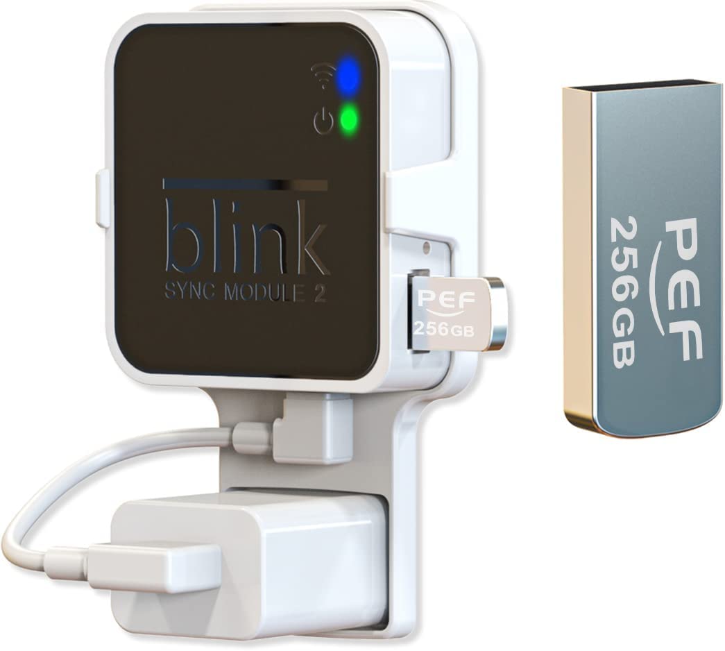 256Gb Blink Usb Flash Drive For Local Video Storage And The Outlet Mount For Blink Sync Module 2(Blink Add On Sync Module 2 Itself Is Not Included)