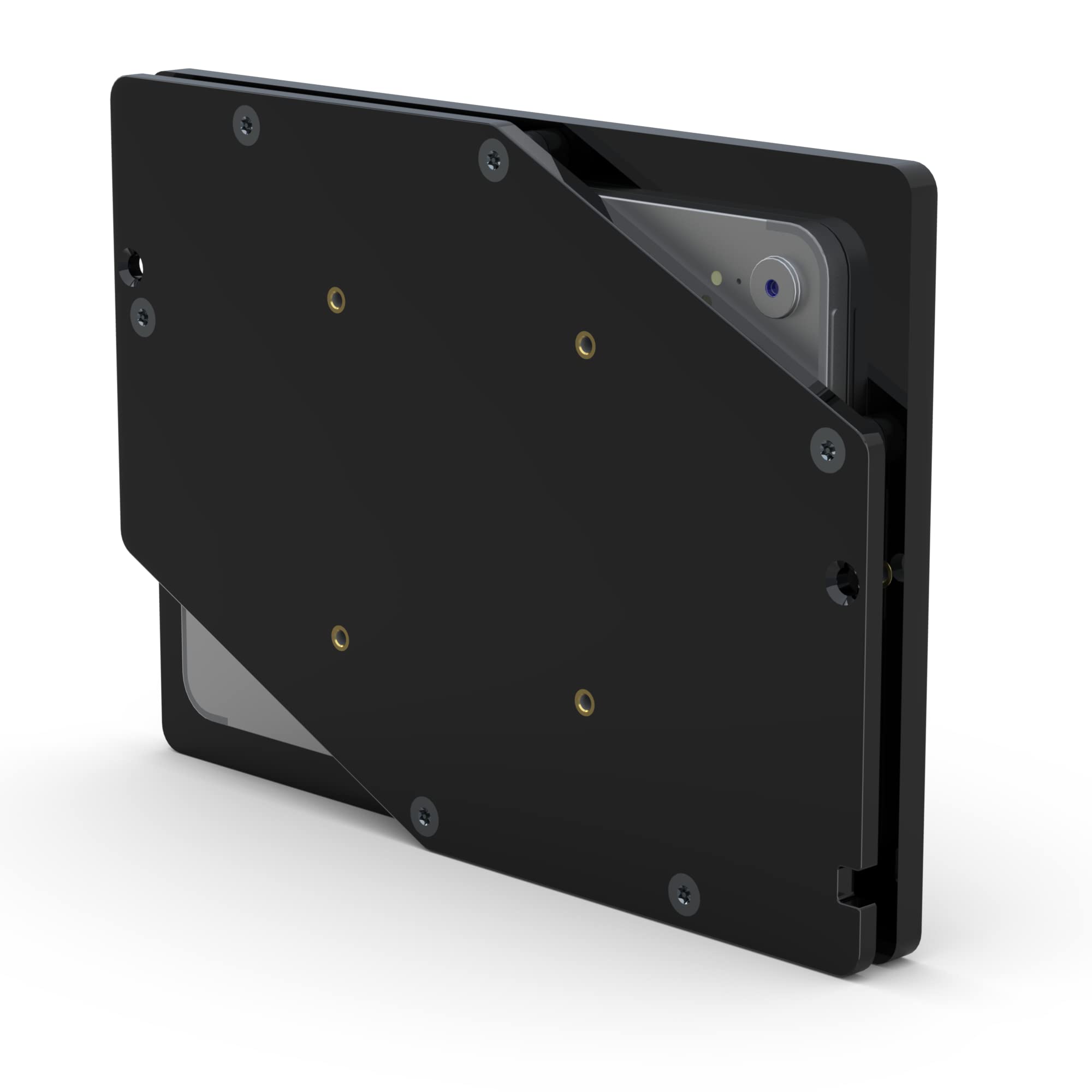 Tabcare Anti Theft Acrylic Vesa Enclosure For Apple Ipad Mini 6 8.3' 2021 With Free Wall Mount Kit & 90 Degree Angle Usb C Charge Cable (Ipad Mini 6 8.3', Black)