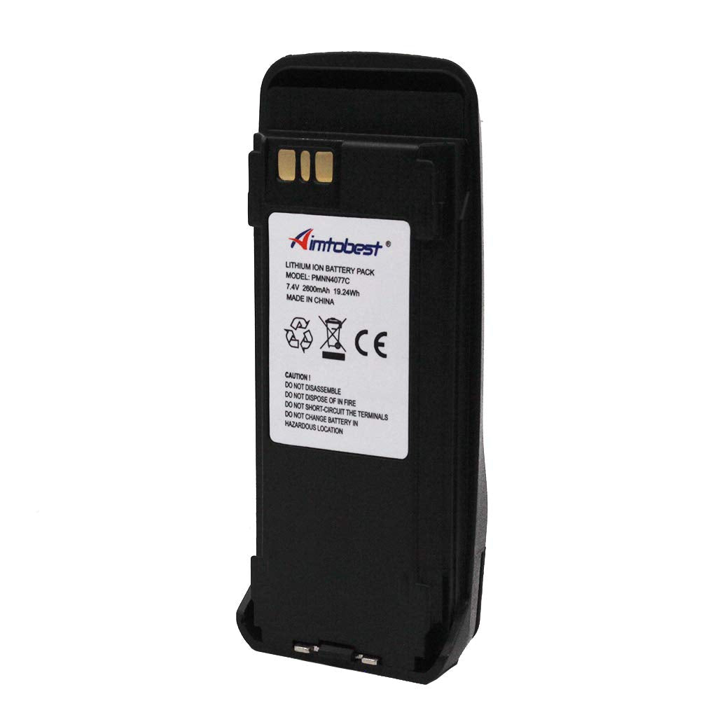 Aimtobest Pmnn4066A Pmnn4077C 2600Mah Li Ion Battery Compatible For Motorola Xpr6350 Xpr6550 Xpr6380 Xpr6580 Xpr6500 Dp3400 Dp3600 Dgp4150 Dgp6150 Radio (Oem Without Impres Function)
