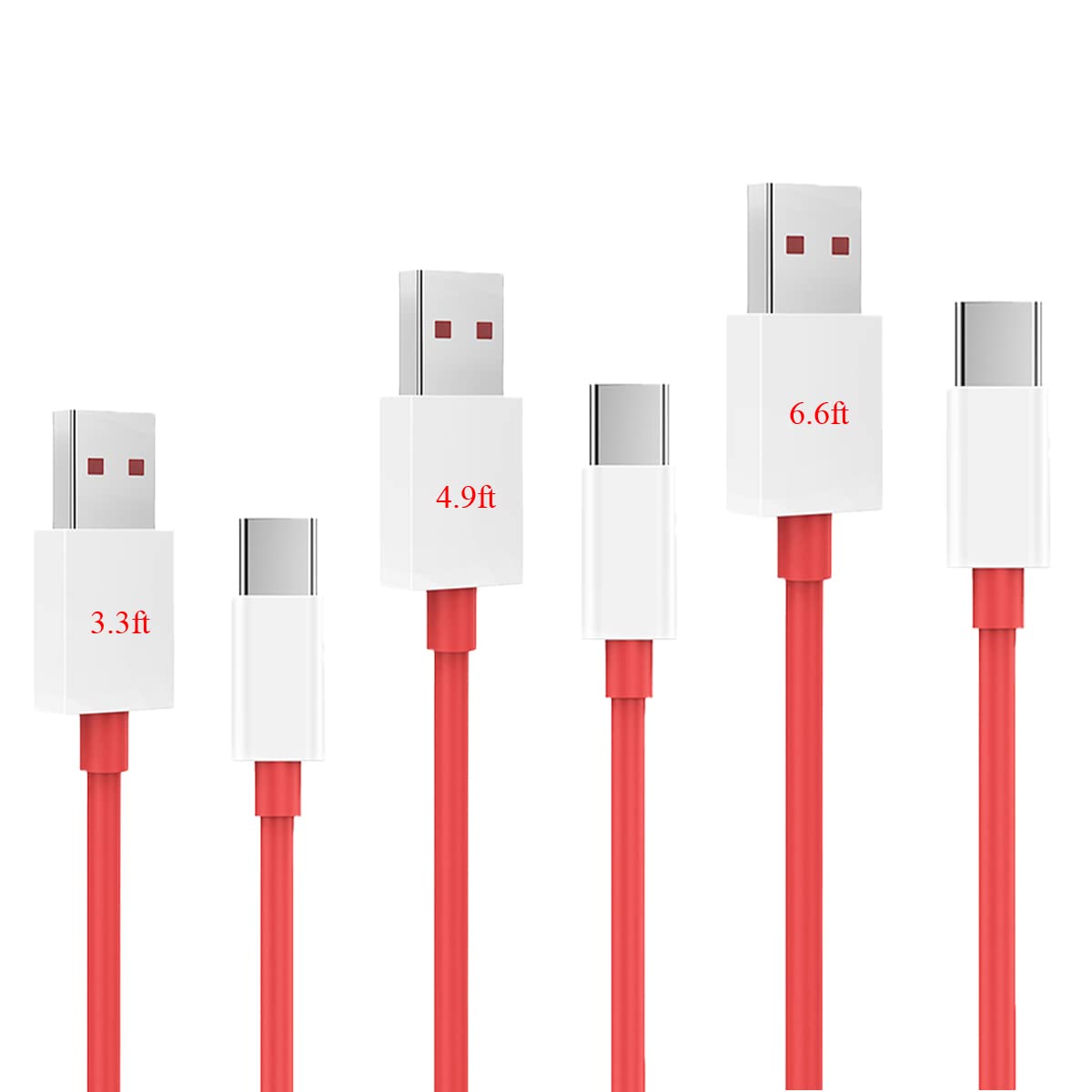 for Oneplus Charging Cable USB Type C Charger Warp Charge 80W 65W Supervooc for Oneplus 13 12 12R 11 10 Pro 8 7T 7 9R Open Nord 