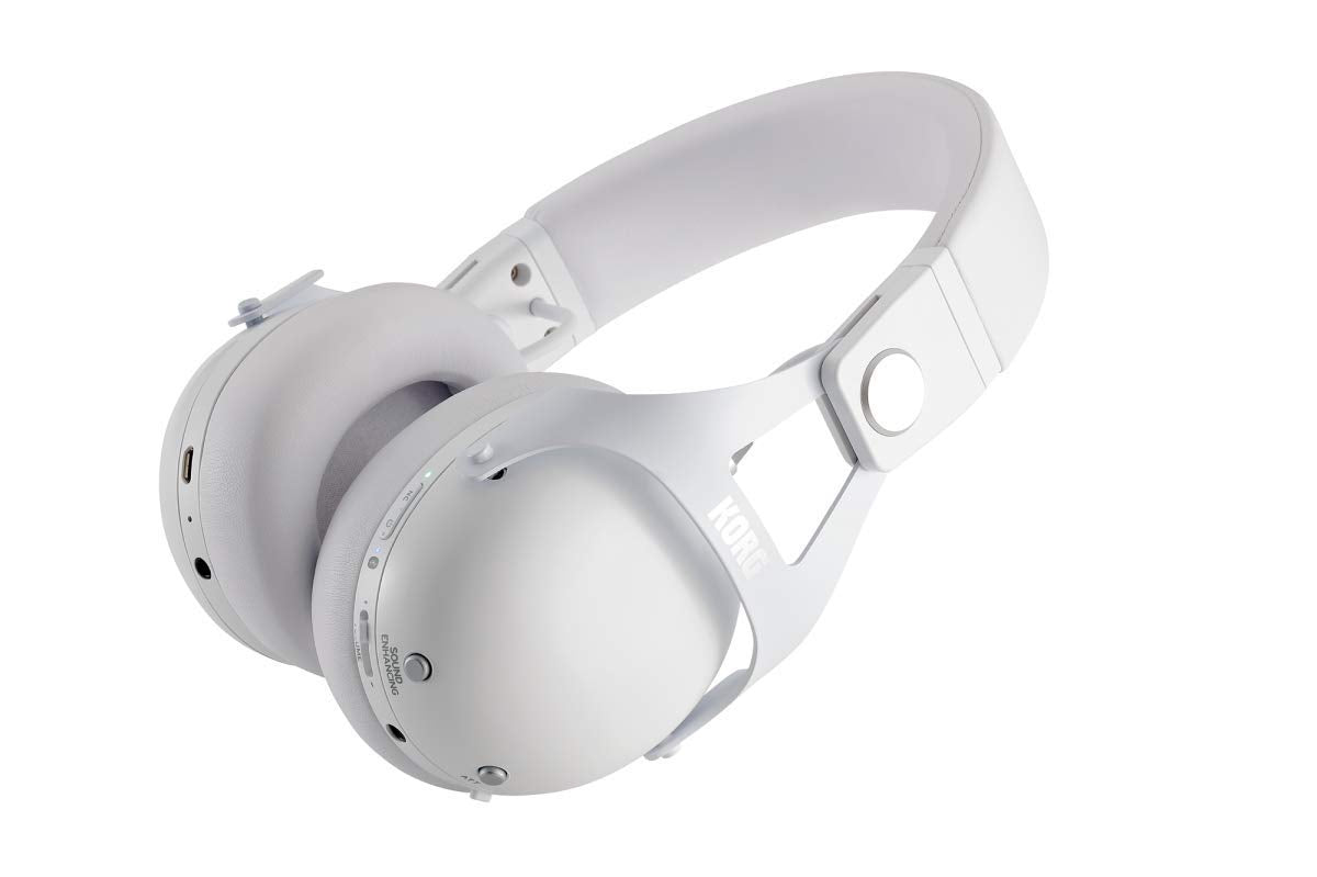 Korg Smart Noise Cancelling Dj Headphones, White Ncq1Wh