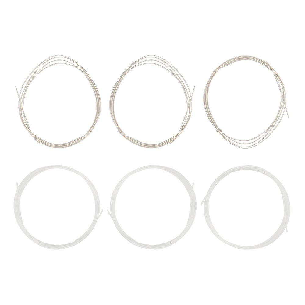 6Pcs/Set Folk Guitar String Replacement Parts Acoustic Guitar Nylon Core Strings Kit Musical Instrument Accessories Performance Accessories Performance Accessory
