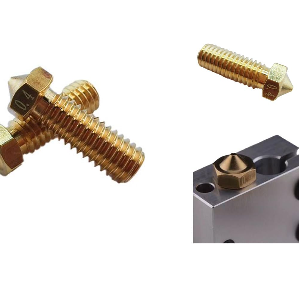12Pcs Volcano Nozzles 0.4Mm, Vyper Nozzles M6 Thread Hotend Extruder Volcano Nozzle Compatible For Artillery Genius, Sidewinder