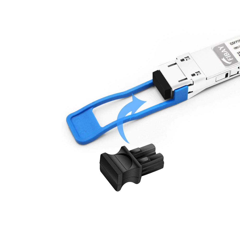 Dust Cover Fiber Optical Dust Caps For Sfp+ Qsfp+ Qsfp28 Optical Module Port Plugs For Duplex Lc, Black Silicone, 20Pcs