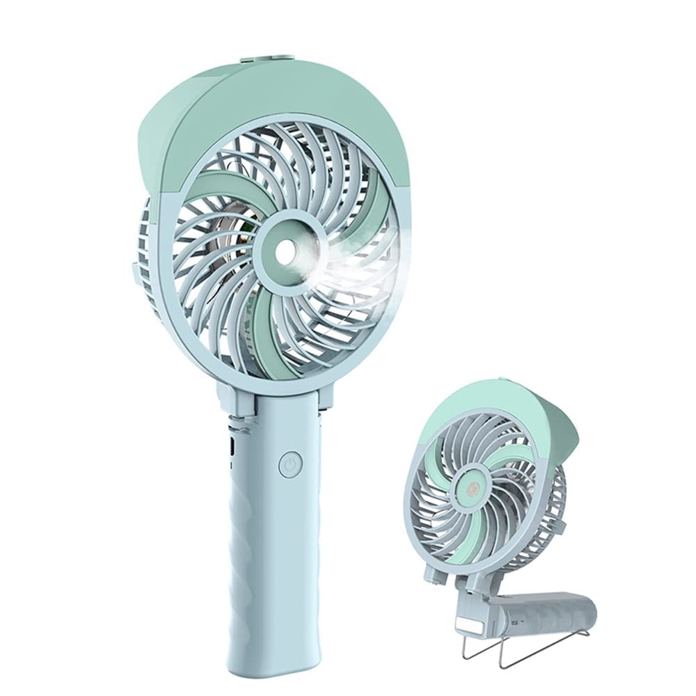Handfan Portable Misting Fan, 55Ml Large Water Tank, Rechargeable Handheld Personal Mister Battery Operated Spray Mist 180Afolda