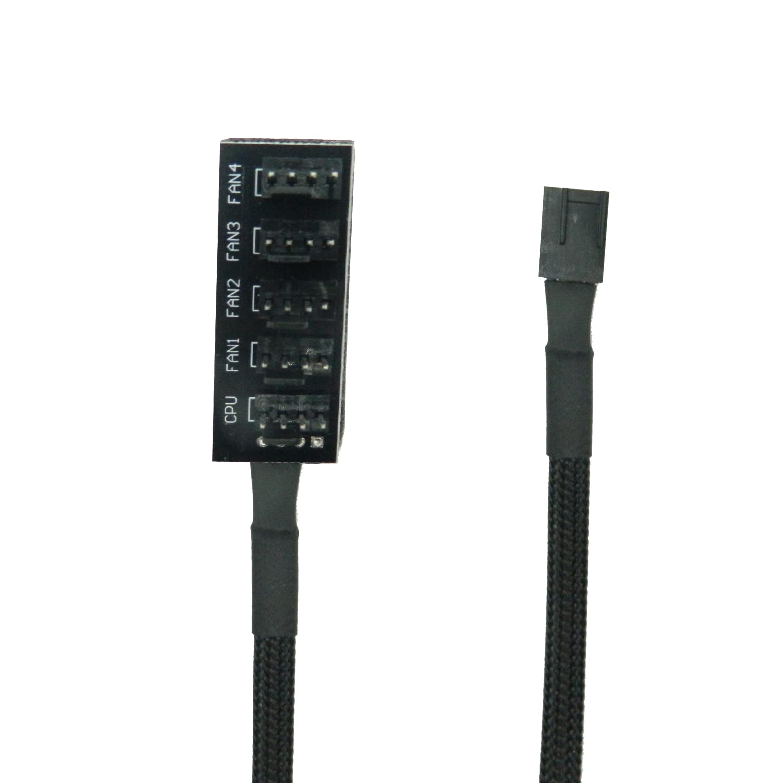 Fbhdzvv Pwm Fan Hub Splitter 4 Pin/3 Pin Pc 5 Way Splitter, Cooling Fans Power Cable 1 To 5 Way Pc Case Internal Motherboard Ext