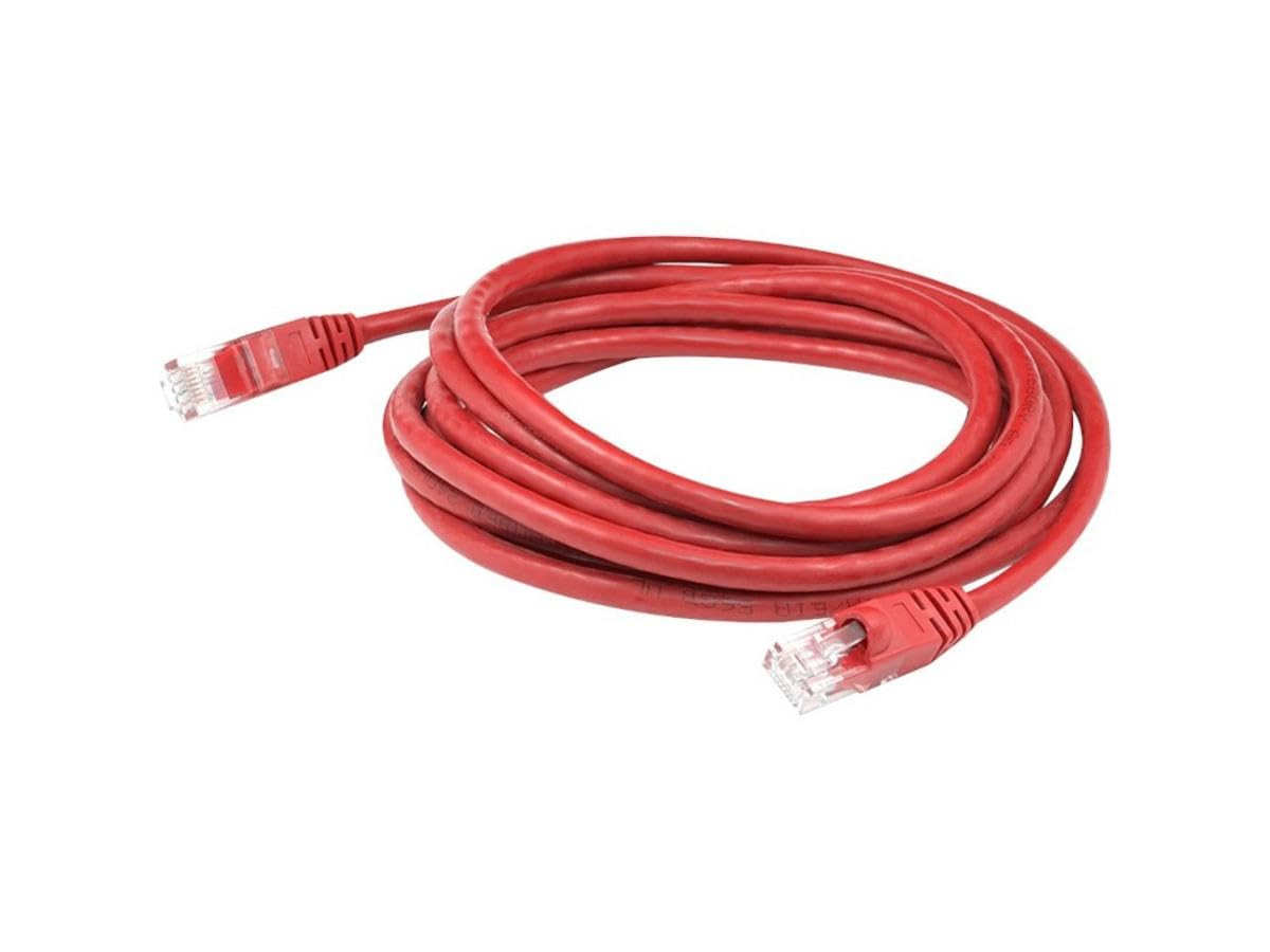 75Ft Red Cat 6 Shielded Pvc Ethernet Cable Snagless Easy Clear Boot Rj-45 M/M