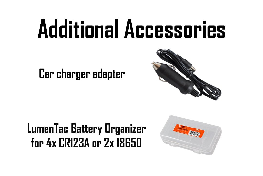 Nitecore Sc4 Superb Charger With Usb Output Includes Car Charger Adapter And Lumenttac Battery Organizer Bundle For 18650 17650