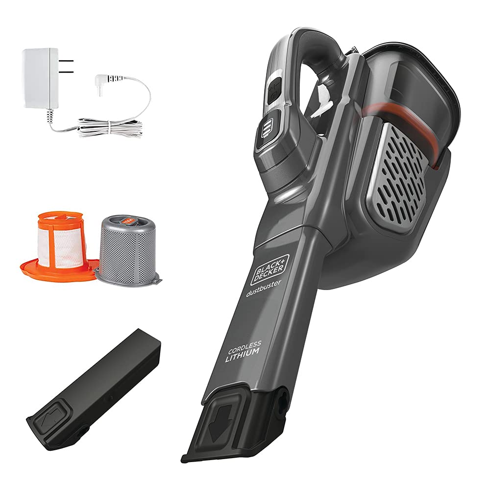 BLACK+DECKER Dusbuster Cordless Handheld Vacuum, Gray, Model HHVK415B01, One Size, Blend Material