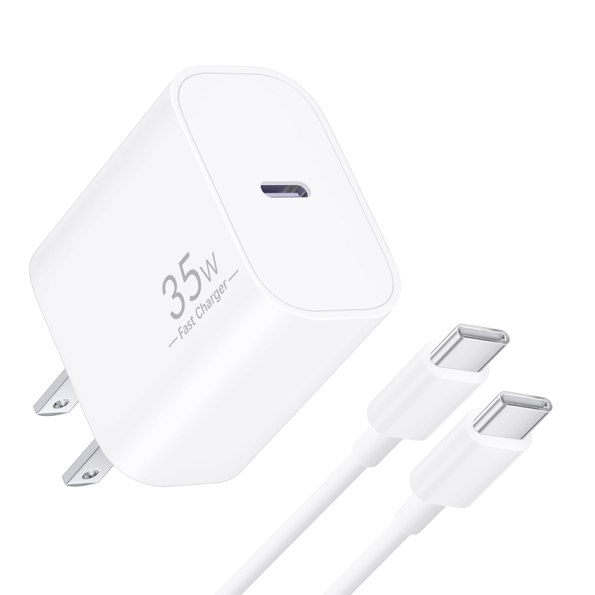 Pixel 10 9 8 7 6 Pro XL Charger Fast Charging, 35W Super Fast USB C Charger Block with 6FT Type C to C Cable Cord for Google Pix
