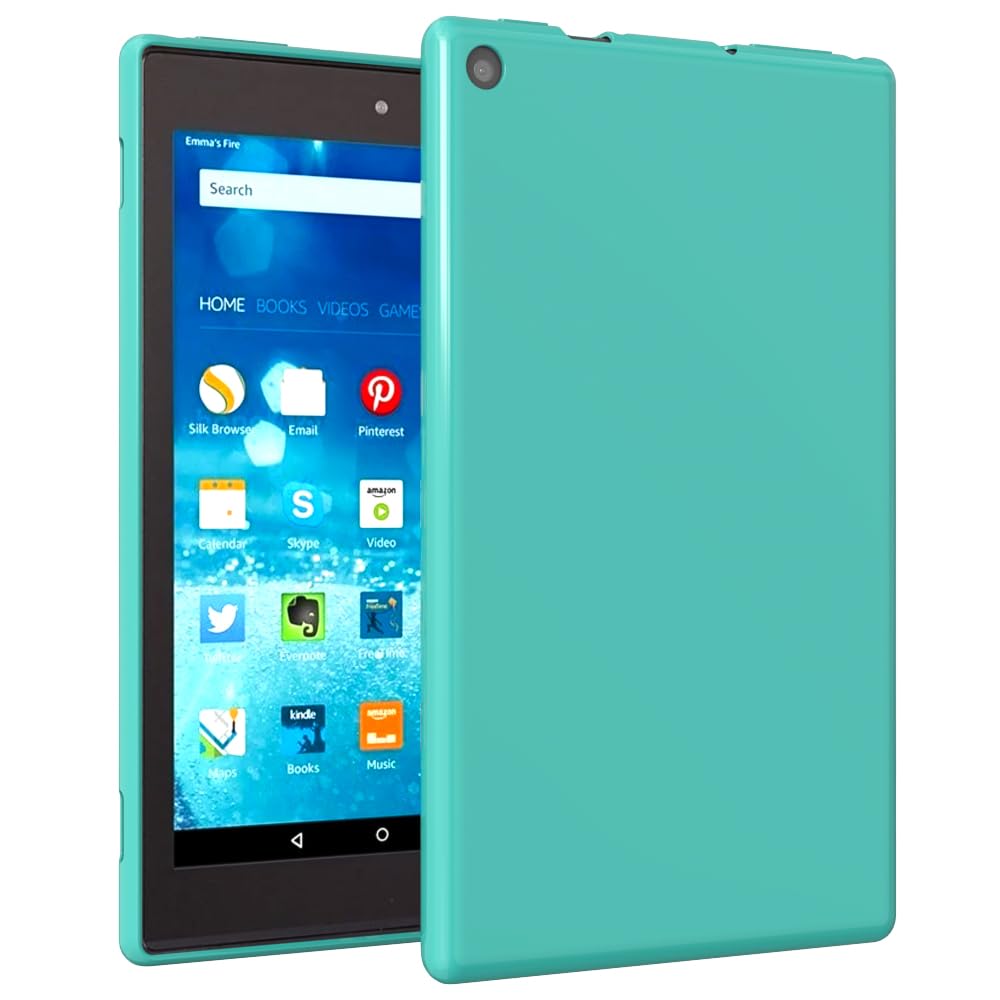 Callyue Case For Kindle Fire Hd 8 Hd8 Tablet Case (8Th/7Th/6Th/5Th Generation, 2018/2017/2016/2015 Release), Rubber Soft Skin Si