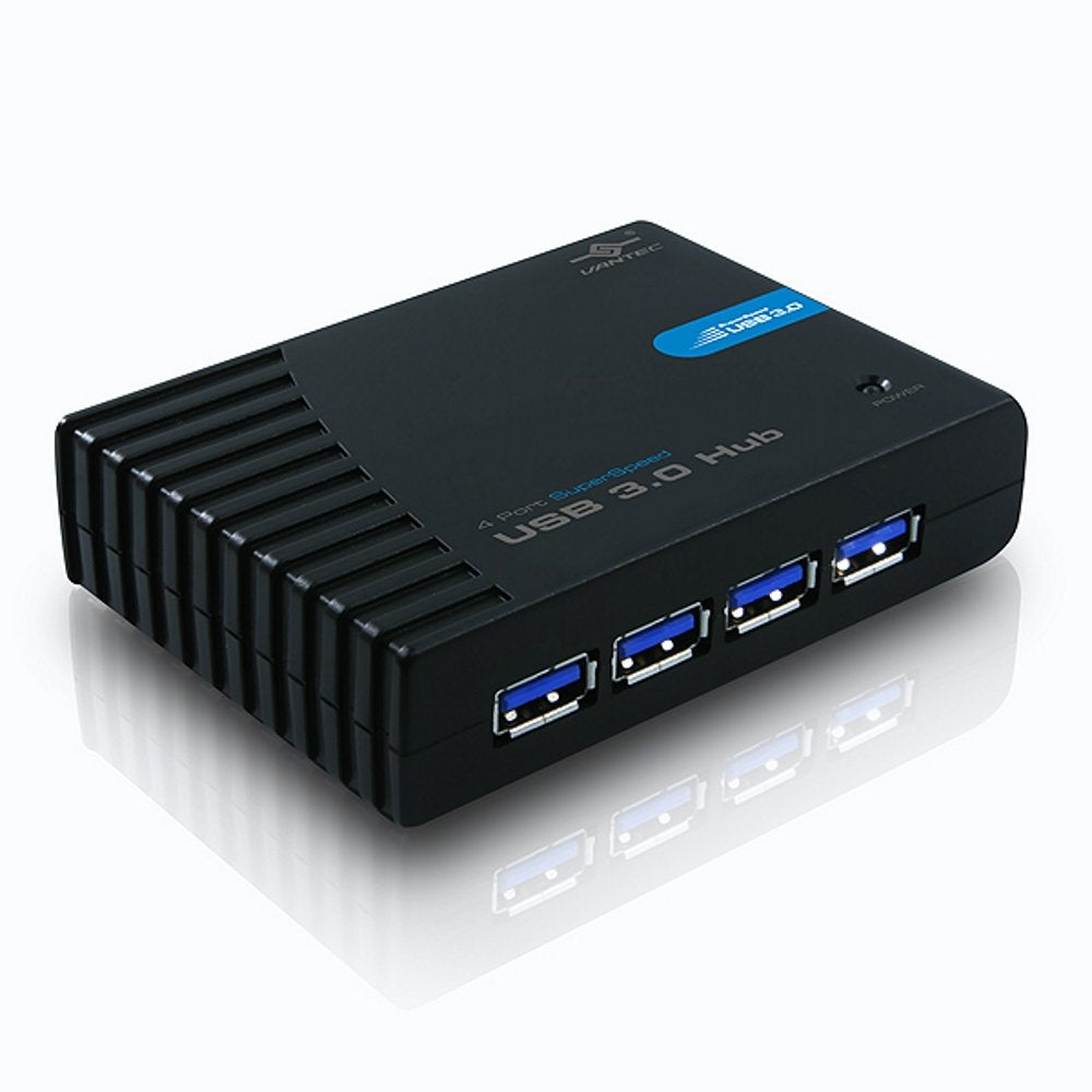 Vantec 4 Port Superspeed Usb 3.0 Hub (Black)