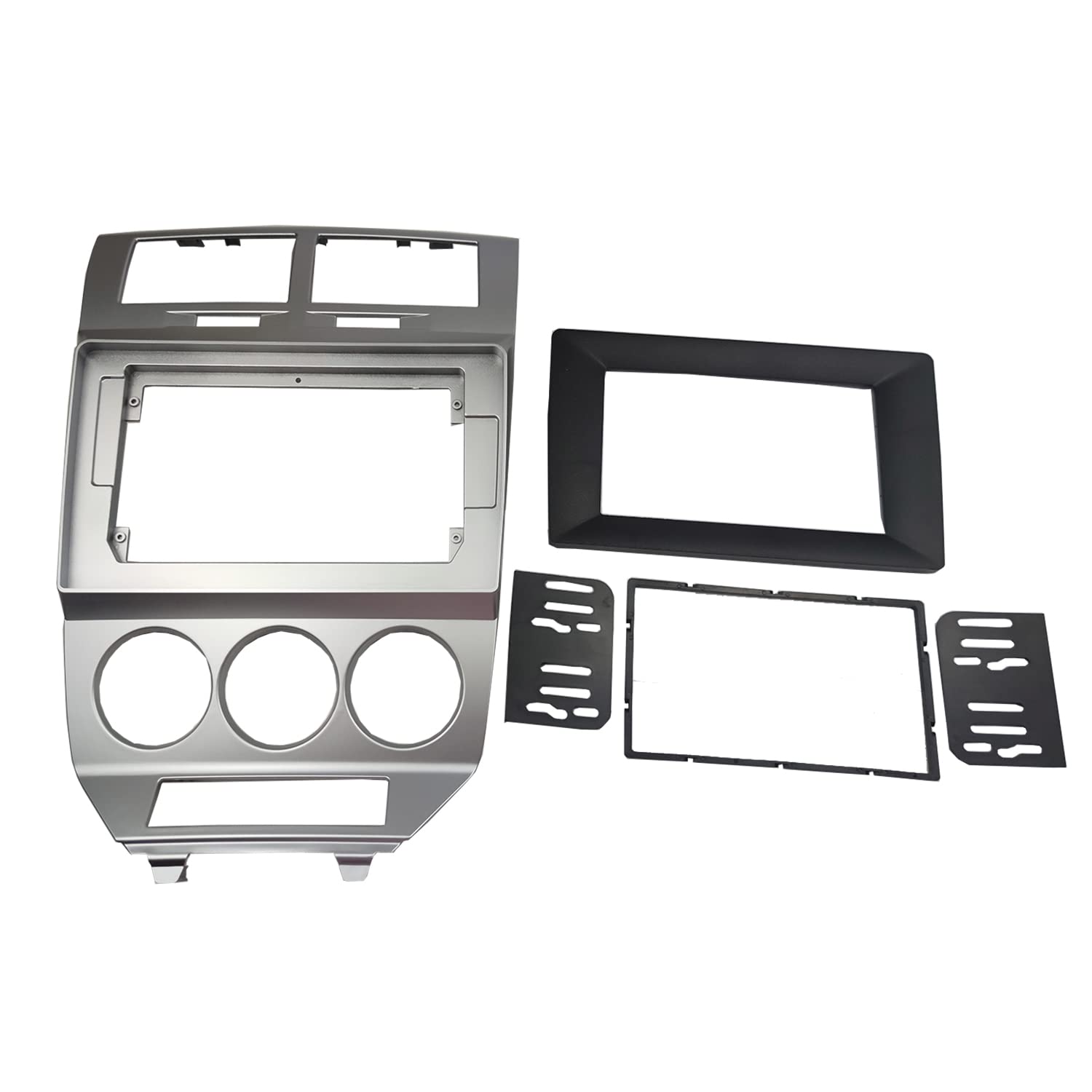 Dkmus Radio Stereo Dash Installation Mount Trim Kit Compatible With Dodge Caliber 2007 2010 For 10.1' And Double Din