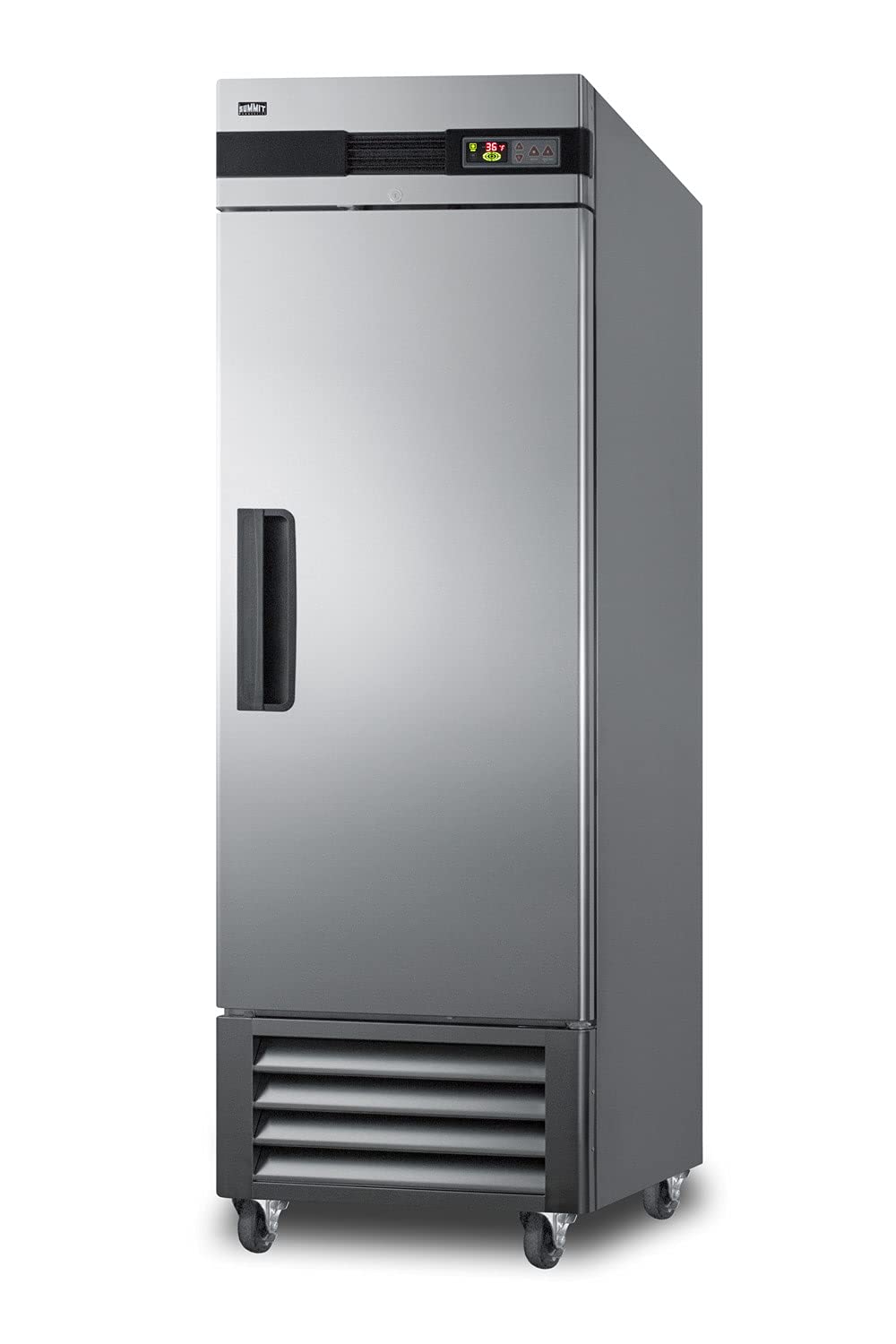 Summit Appliance Scrr232 Commercial Reach-In 23 Cu.Ft. Refrigerator In Complete Stainless Steel With Auto Defrost, Self-Closing