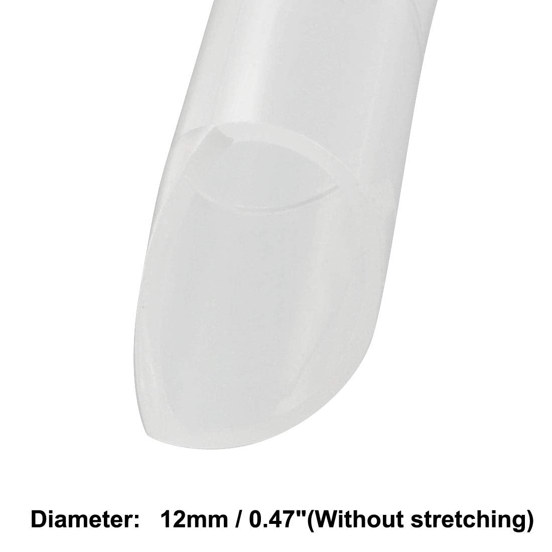 Uxcell Spiral Cable Wrap Wire Cord Wraps 1/2 Inch X 18Ft Pe Polyethylene Tubing For Computer Wire