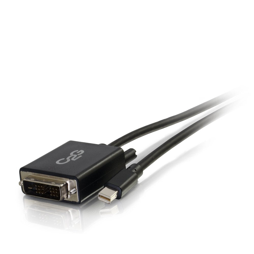 C2G Mini Display Port Adapter, Display Port to DVI, Male to Male, Black, 6 Feet (1.82 Meters), Cables to Go 54335