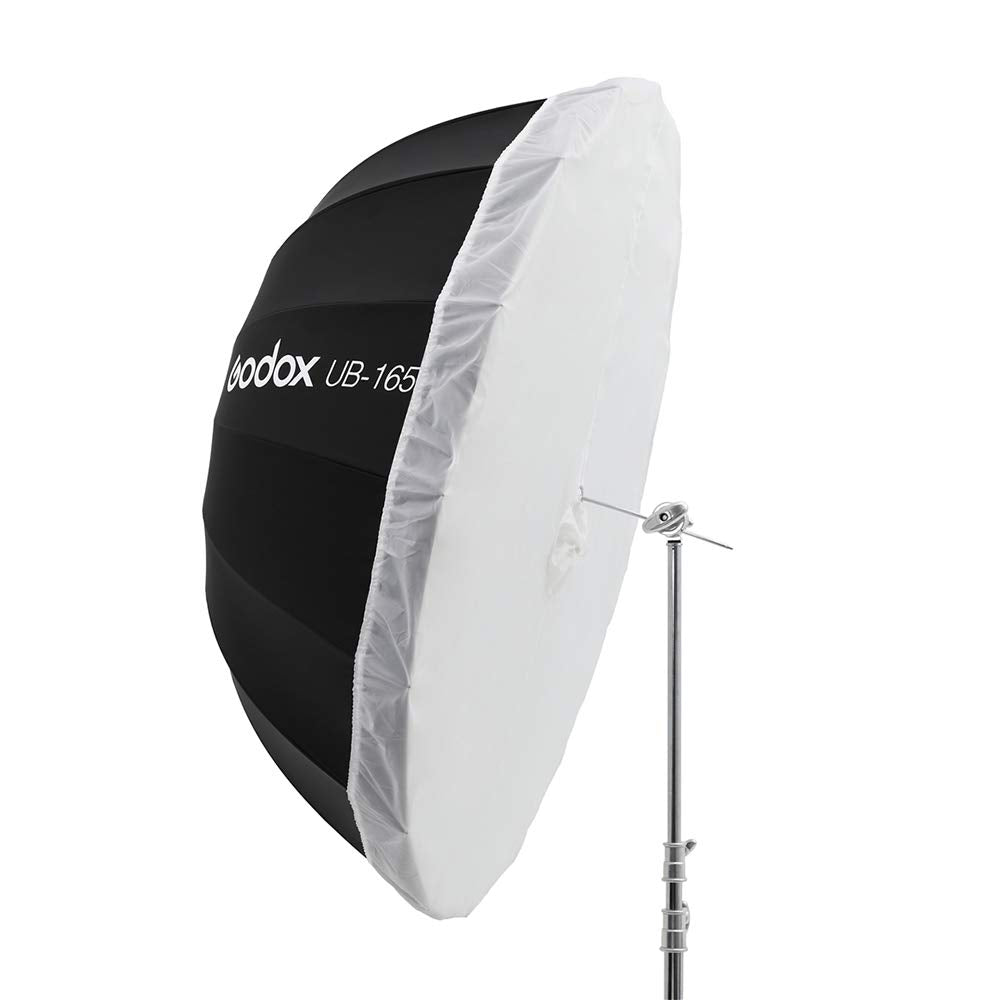 Godox Ub 165W 65In 165Cm Parabolic Inner White Reflec Umbrella Studio Light Umbrella With Diffuser Cover Cloth(Ub 165W)