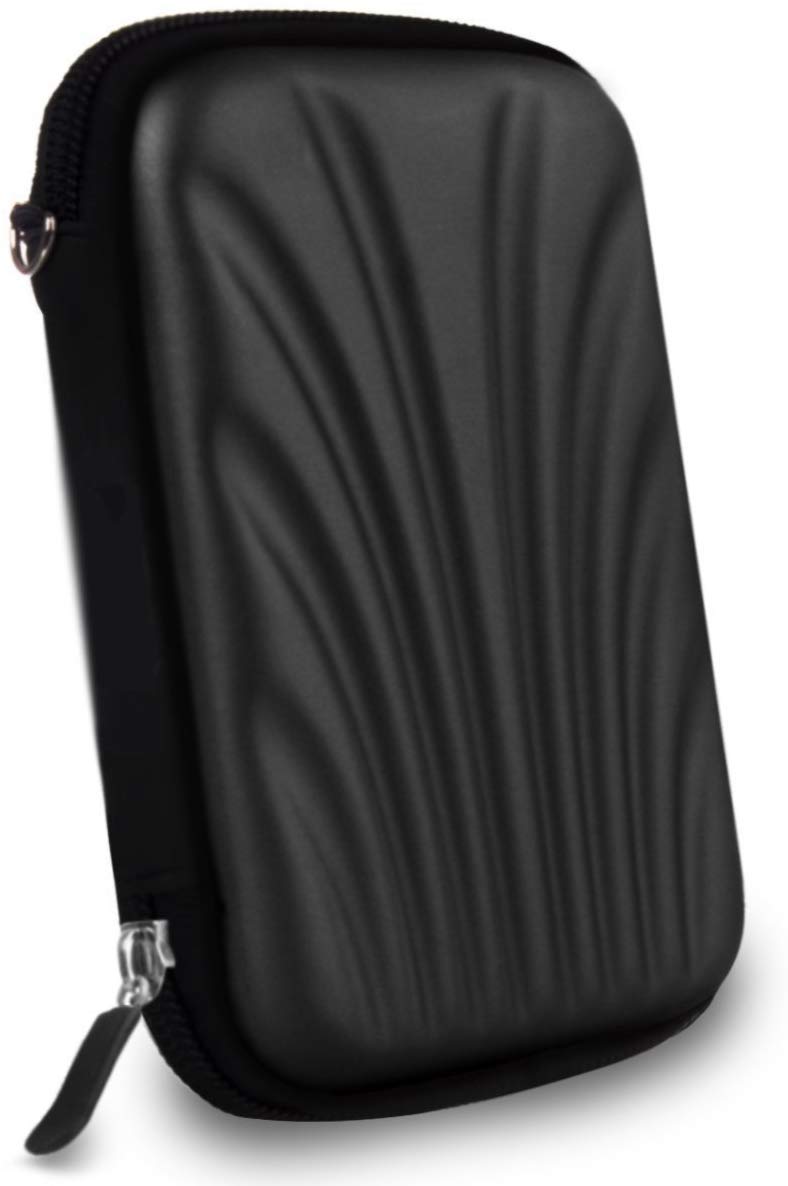 Wolfano Hard Drive Case For 2.5Inch Hard Drive  Double Padded (Black)