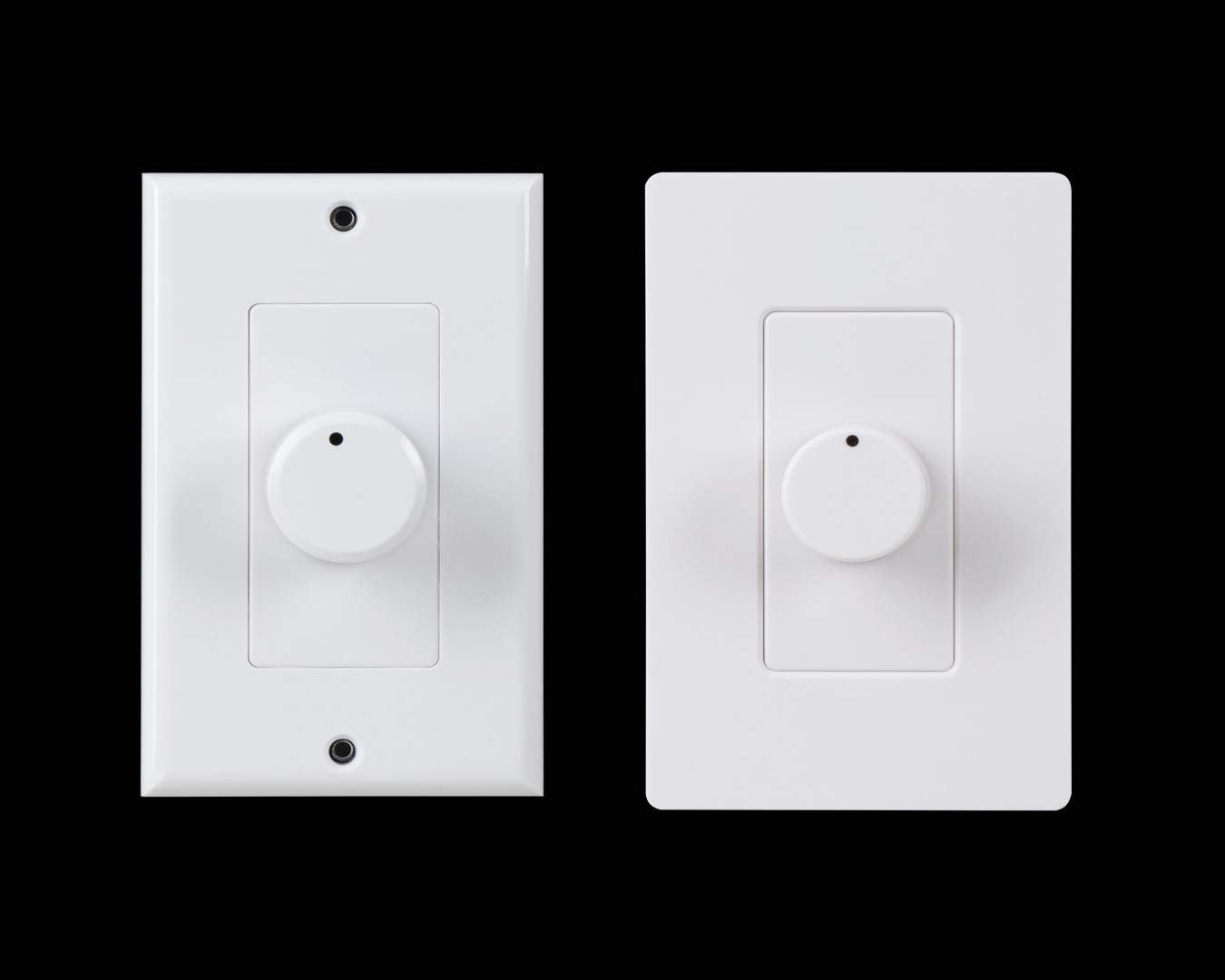 Osd 300W Sleek, Modern, Minimalist Design In Wall Volume Control, Rotary Knob White Impedance Matching Slk300