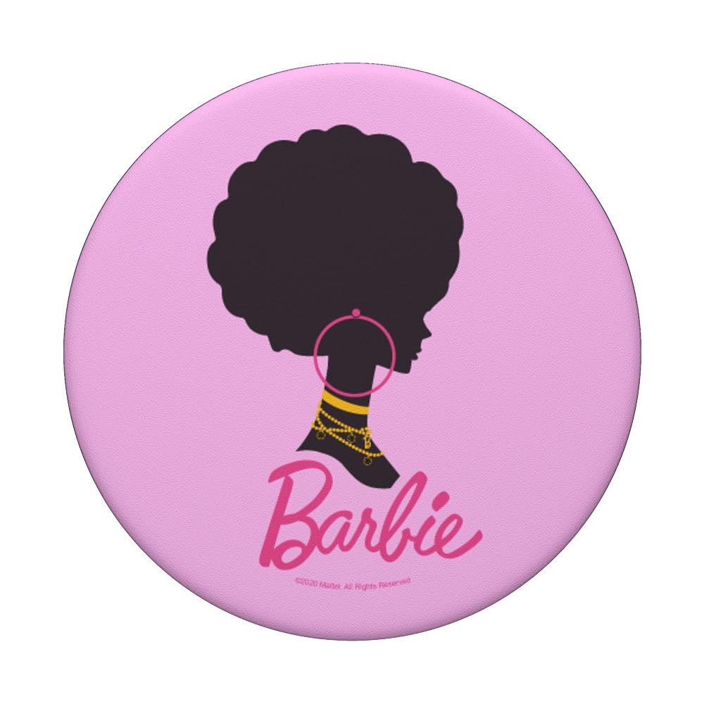 Barbie   Afro Barbie Silhouette Popsockets Standard Popgrip