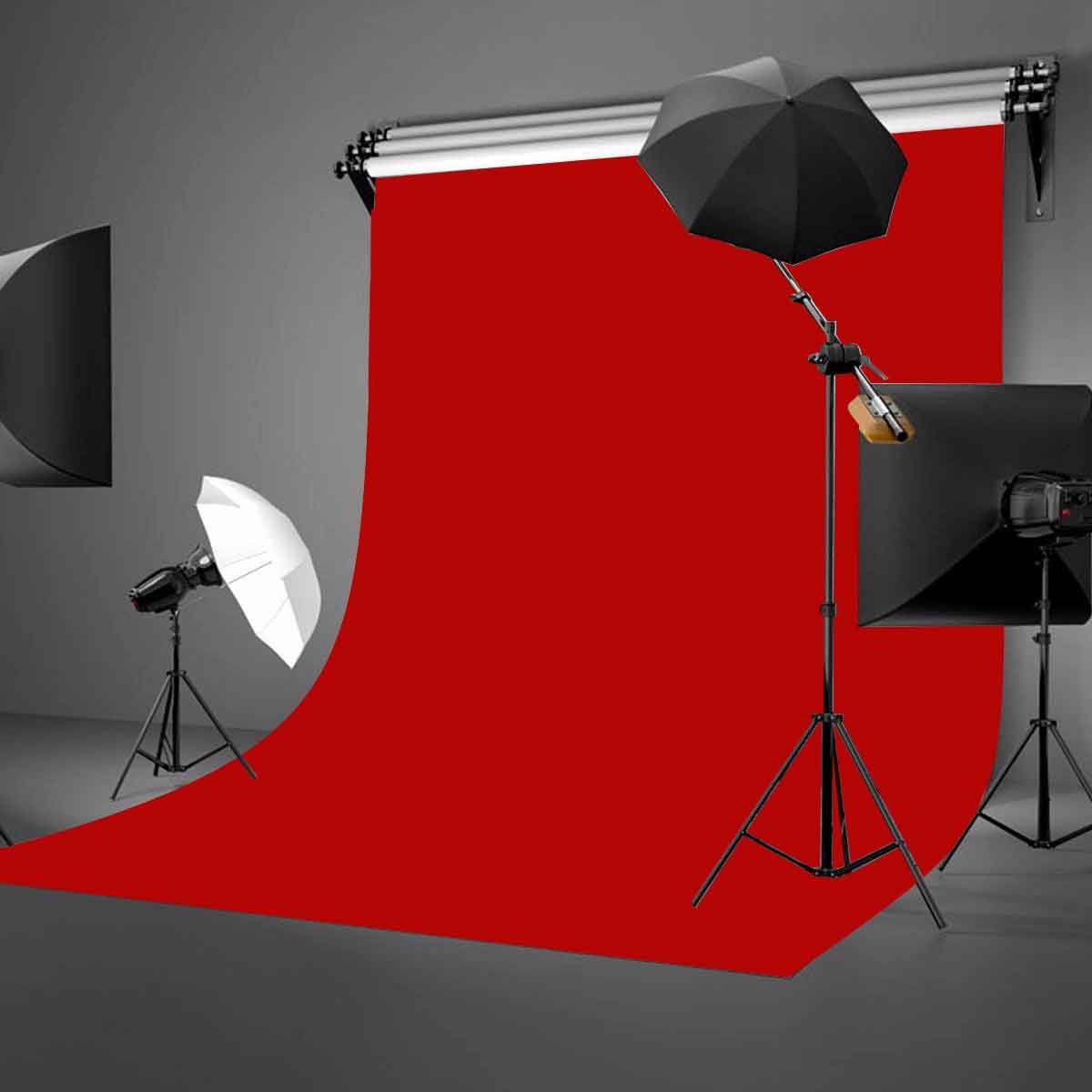 Lylycty 5X7Ft Photography Studio Non Woven Backdrop Bright Red Backdrop Solid Color Backdrop Simple Background Ly092