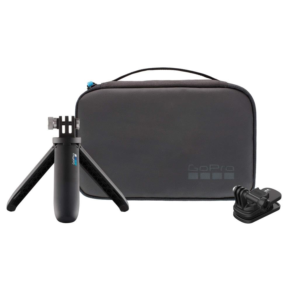 GoPro Travel Kit: includes Magnetic Swivel Clip, Shorty, and Compact Case - Official GoPro Product, AKTTR-002