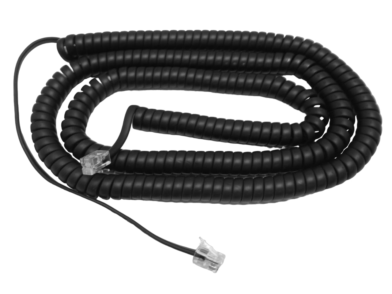 The Voip Lounge 25 Foot Black Long Handset Receiver Cord For Yealink Phone T40 T41 T32 T38 T40 T42 T46 T48 T41 T42 T46 T48 T52 T