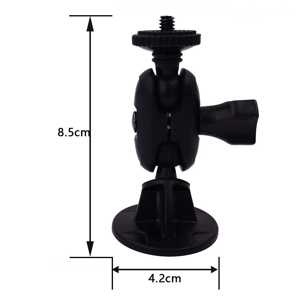 Isaddle Ch01C 1/4'' Thread Camera Mount Holder Mini Adhesive 16Mm Base   Dash Cam Permanent Tripod Windshield/Dashboard Mount Ho