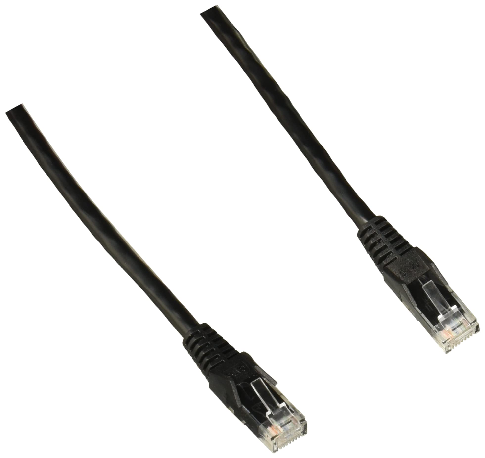 Tripp Lite Cat6 Gigabit Ethernet Snagless Molded Patch Cable 24 AWG 550MHz Premium UTP, Black, RJ45 M/M 75 (N201-075-BK)