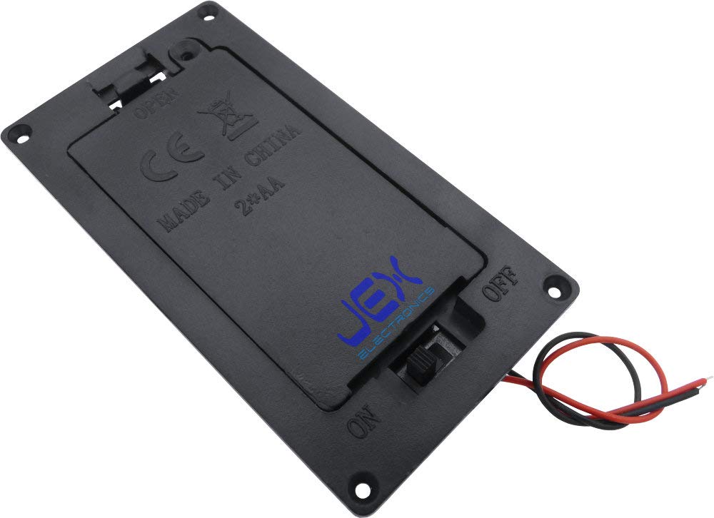 Jex Electronics Two2X Aa Panel Mount Diy Battery Holder Case Box 3V With Power Switch & Wire