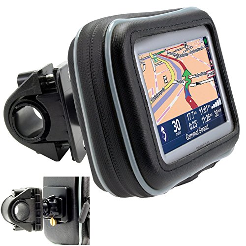 ChargerCity Universal Motorcycle/Bike Mount with Water Resistant Case for 6' & 5' inch GPS Garmin Drive DriveSmart 6 60 61 62 63 65 66 67 68 5 55 56 57 LM LMT