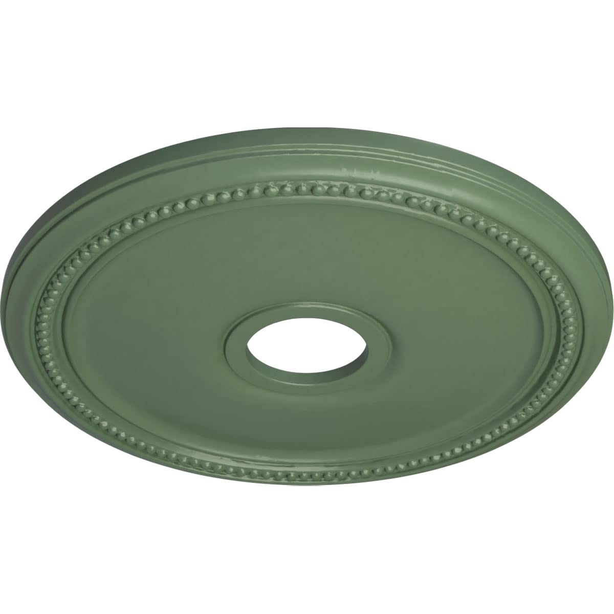 Ekena Millwork Cm18Diagf Diane Ceiling Medallion, 18Od X 3 5/8Id X 1 1/8P (Fits Canopies Up To 5 3/8), Hand-Painted Athenian Gre