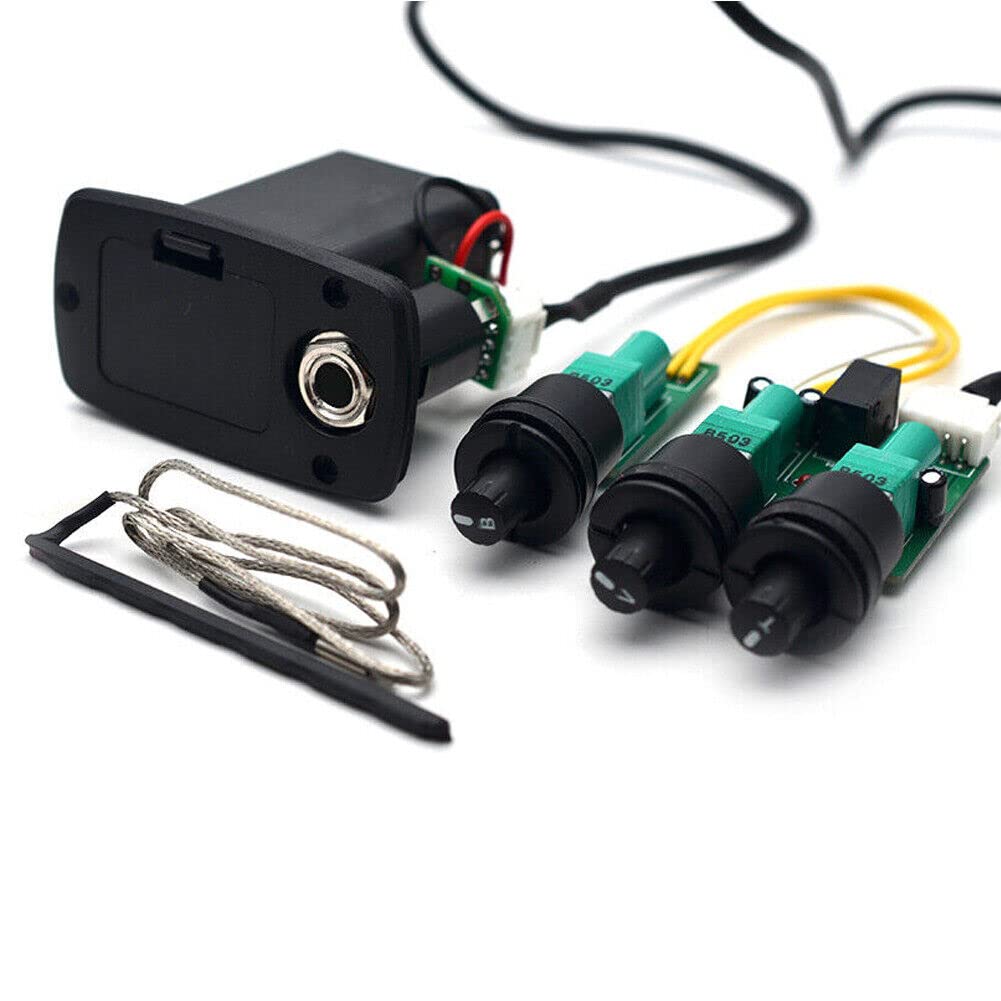 3 Bands Active Equalizer Preamp Piezo Pickup For Taylor Acoustic Guitar Pickups