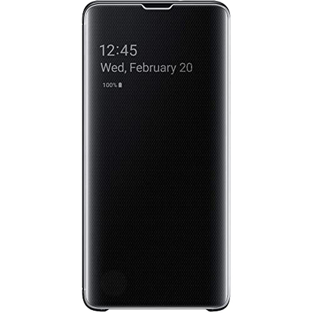 Samsung Original Galaxy S10+ Protective Clear View Folio Cover Case - Black