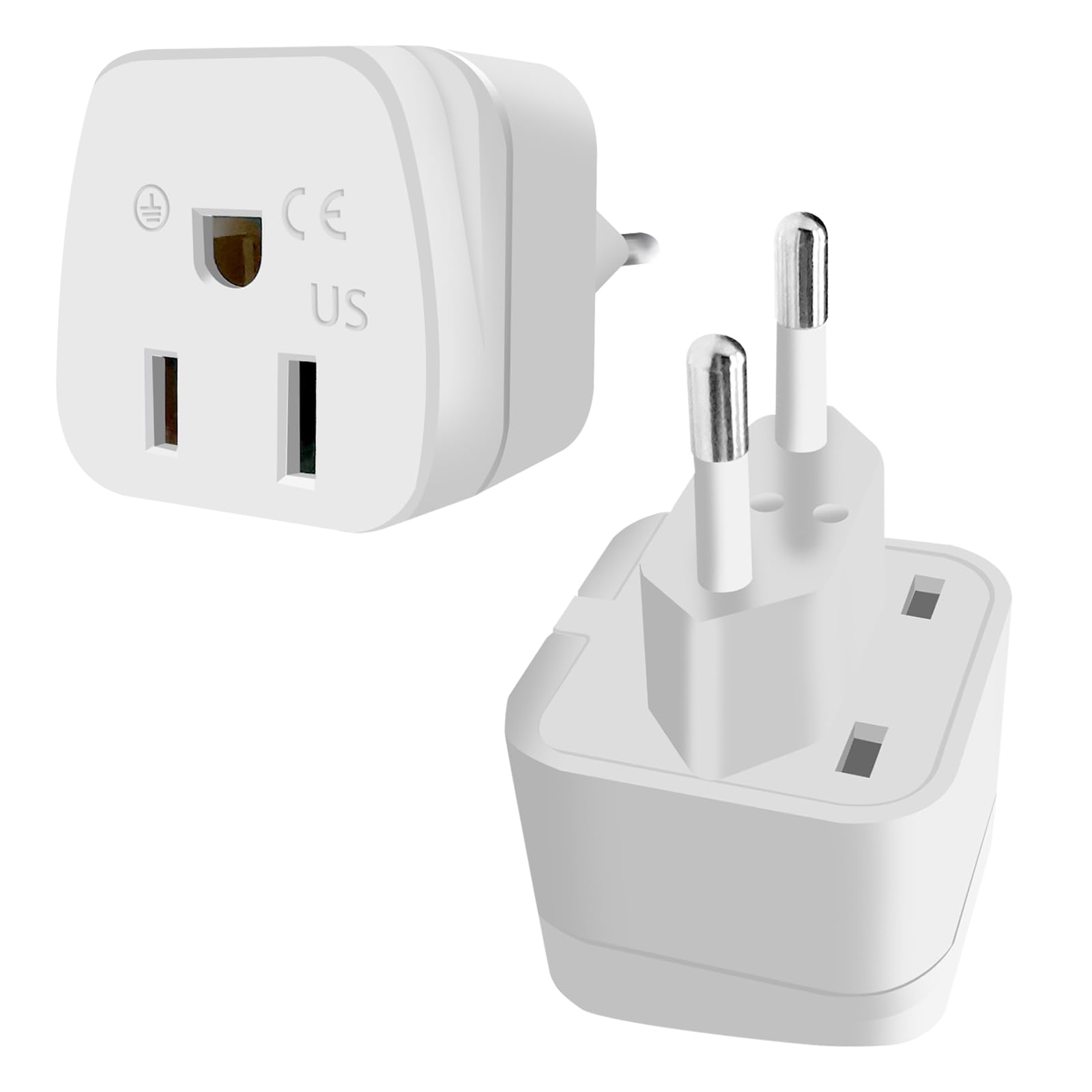 European Travel Plug Adapter, Type C Adapter, 2 Pack Us To Europe Plug Adapter, Adapter For Europe Plug, European Plug Adapter,